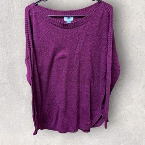 Old Navy, Scoop Neck Sweater, Magenta, XL, Women's